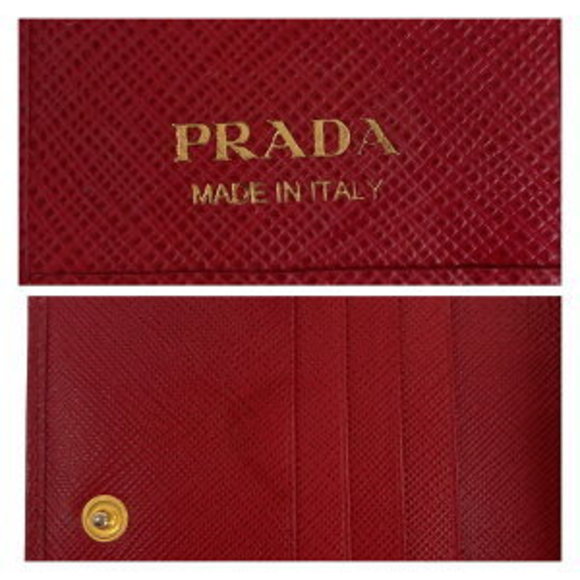 Prada Saffiano Red Leather Wallet - Picture 4 of 8